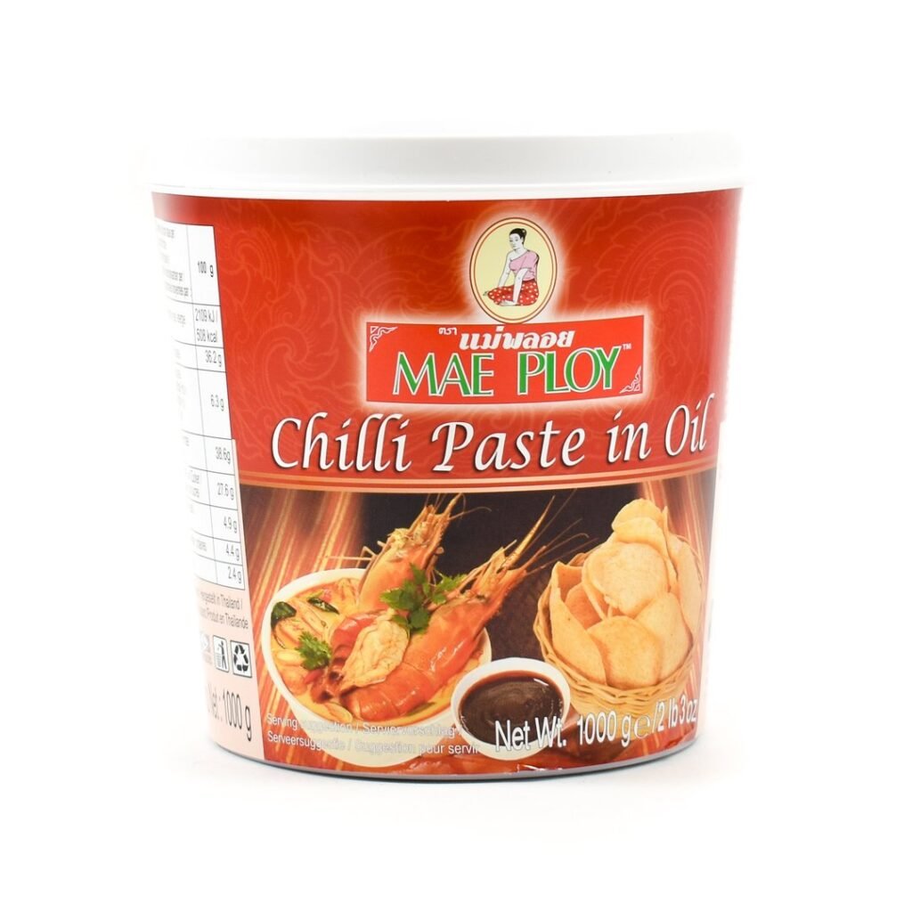 Mae Ploy chilli paste in oil 1kg Nongfern Thai Supermarket Thai